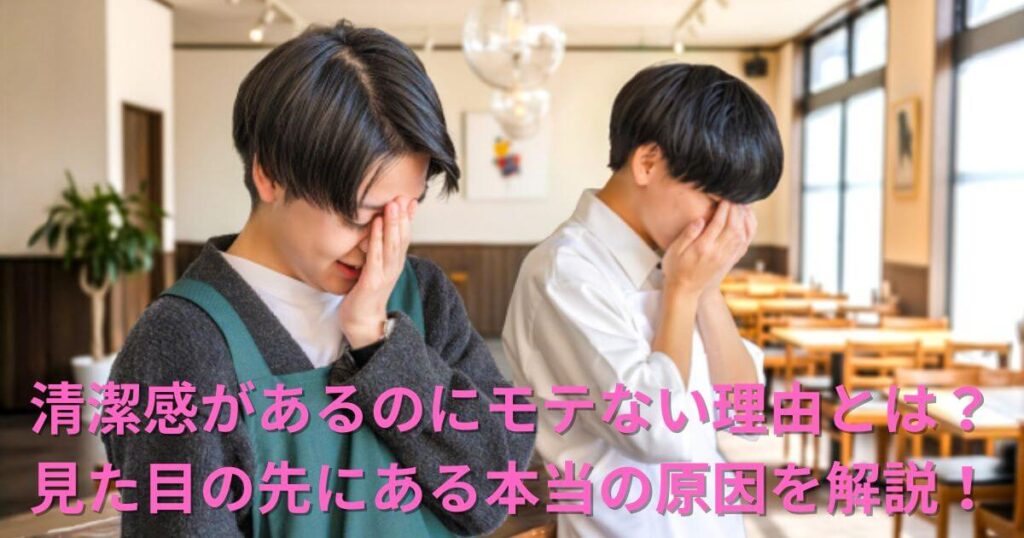 清潔感があるのにモテない理由とは？見た目の先にある本当の原因を解説！
